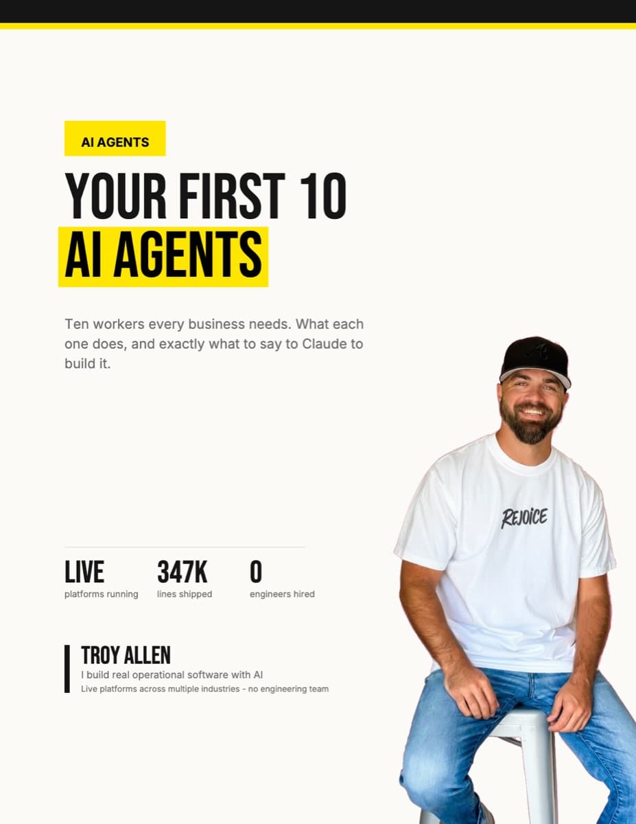 Your First 10 AI Agents cover